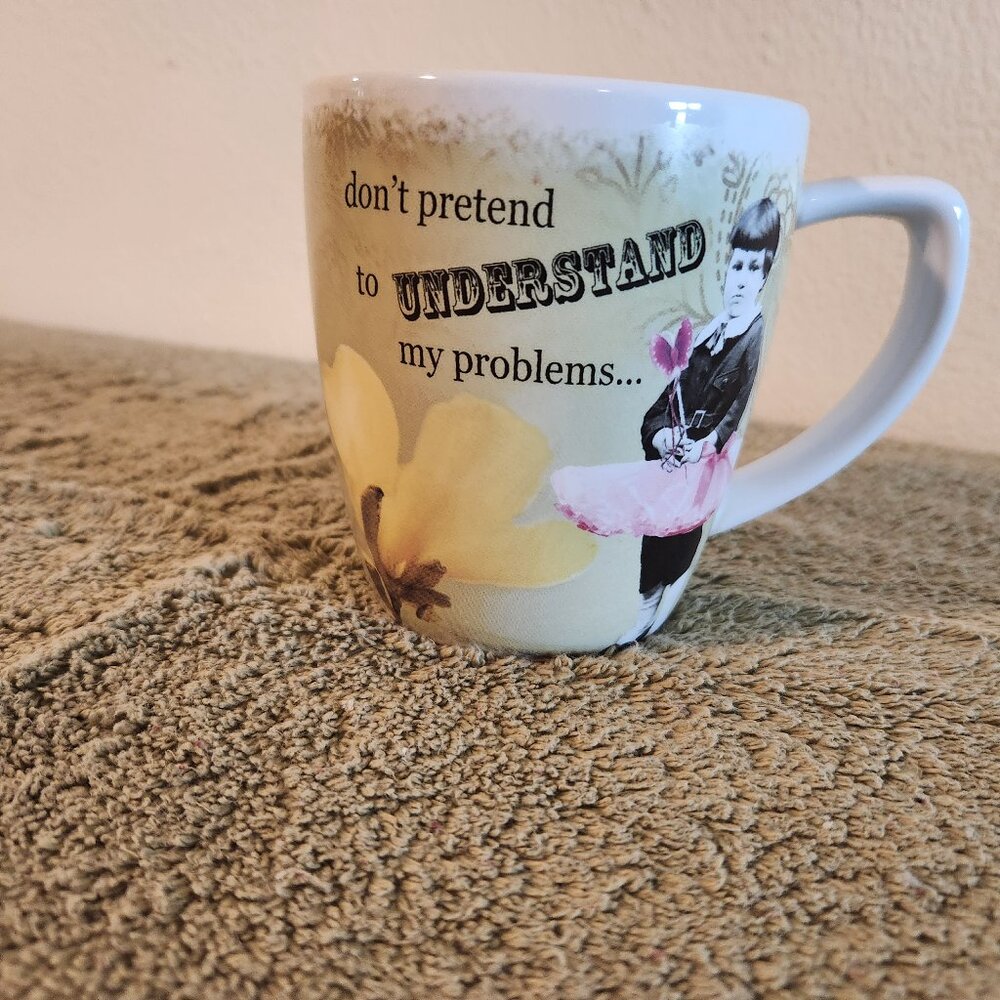 Vintage Holy Crap Mug, Erin Smith Art Coffee Cup